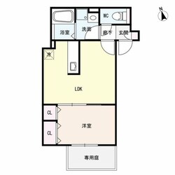 東鳴尾駅 徒歩3分 1階の物件間取画像